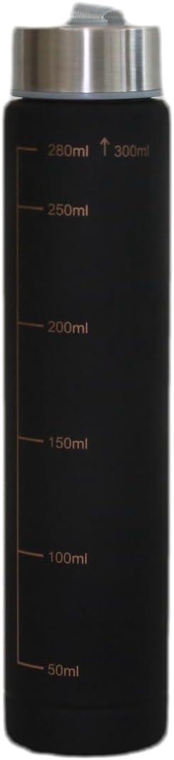 HappyDeals 3Pcs Black Motivational Water Bottles