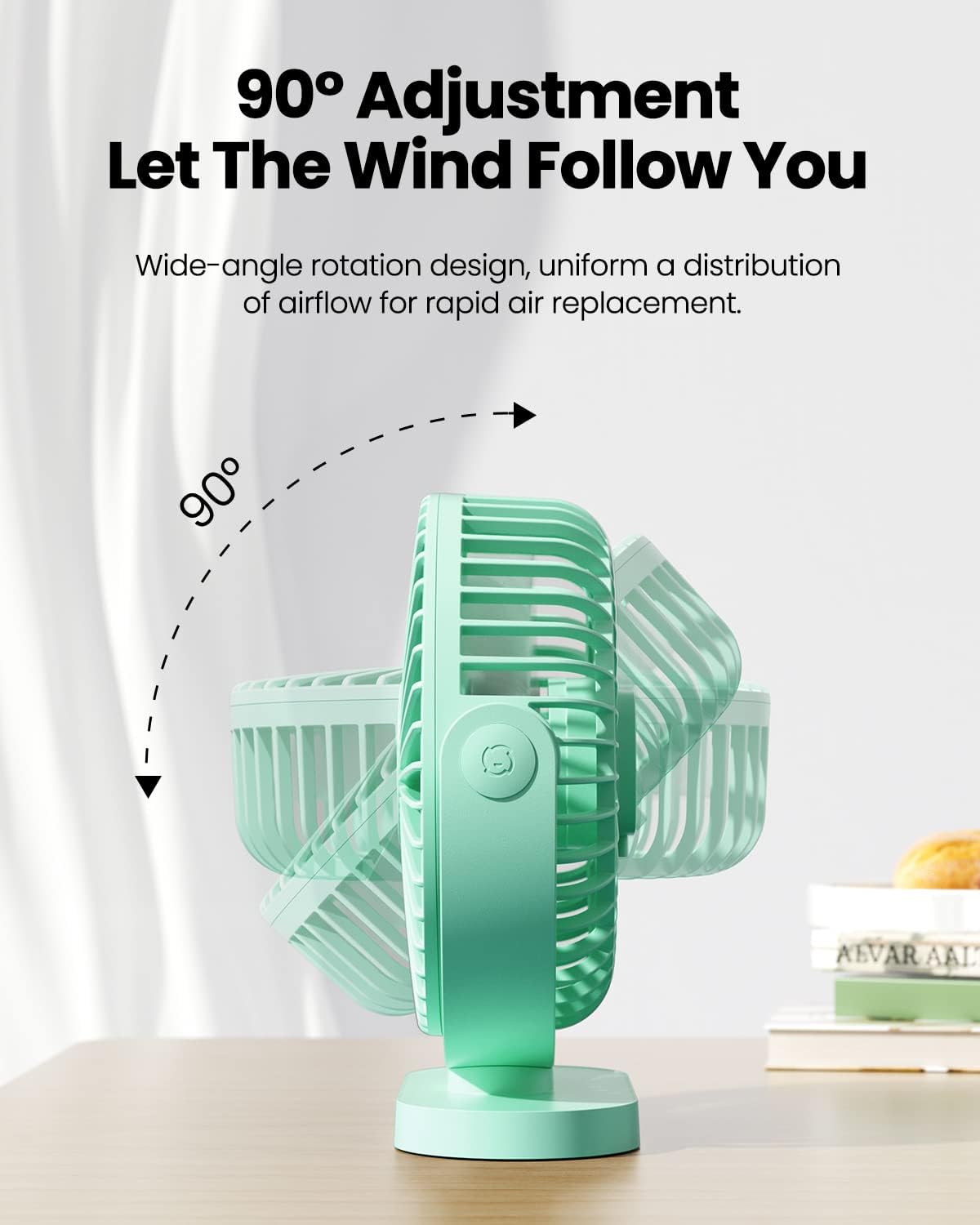 Personal Fan for Desktop Home Office Travel